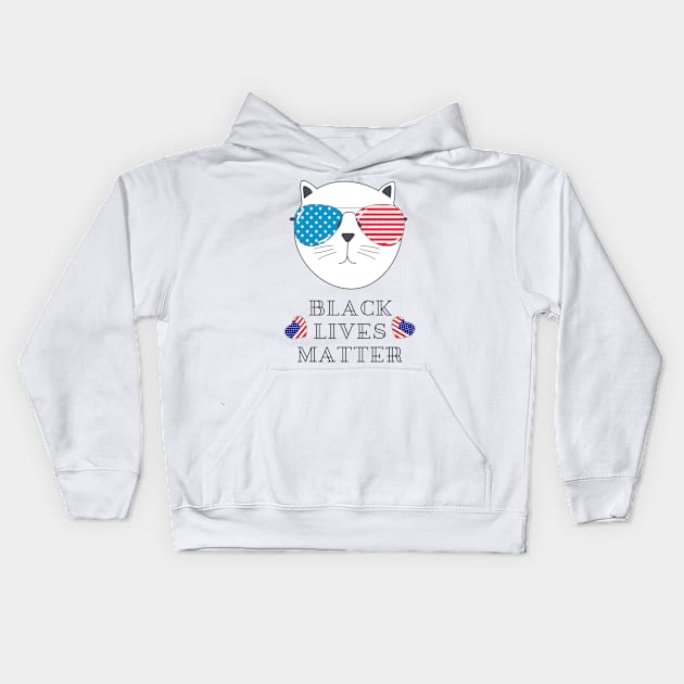 Black lives matter Kids Hoodie by MeKong